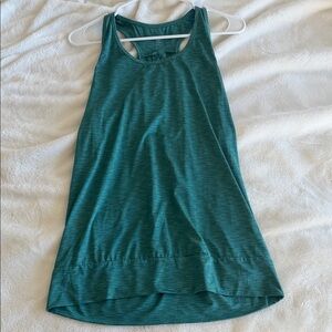 Champion Teal Space-Dye Racerback Tank